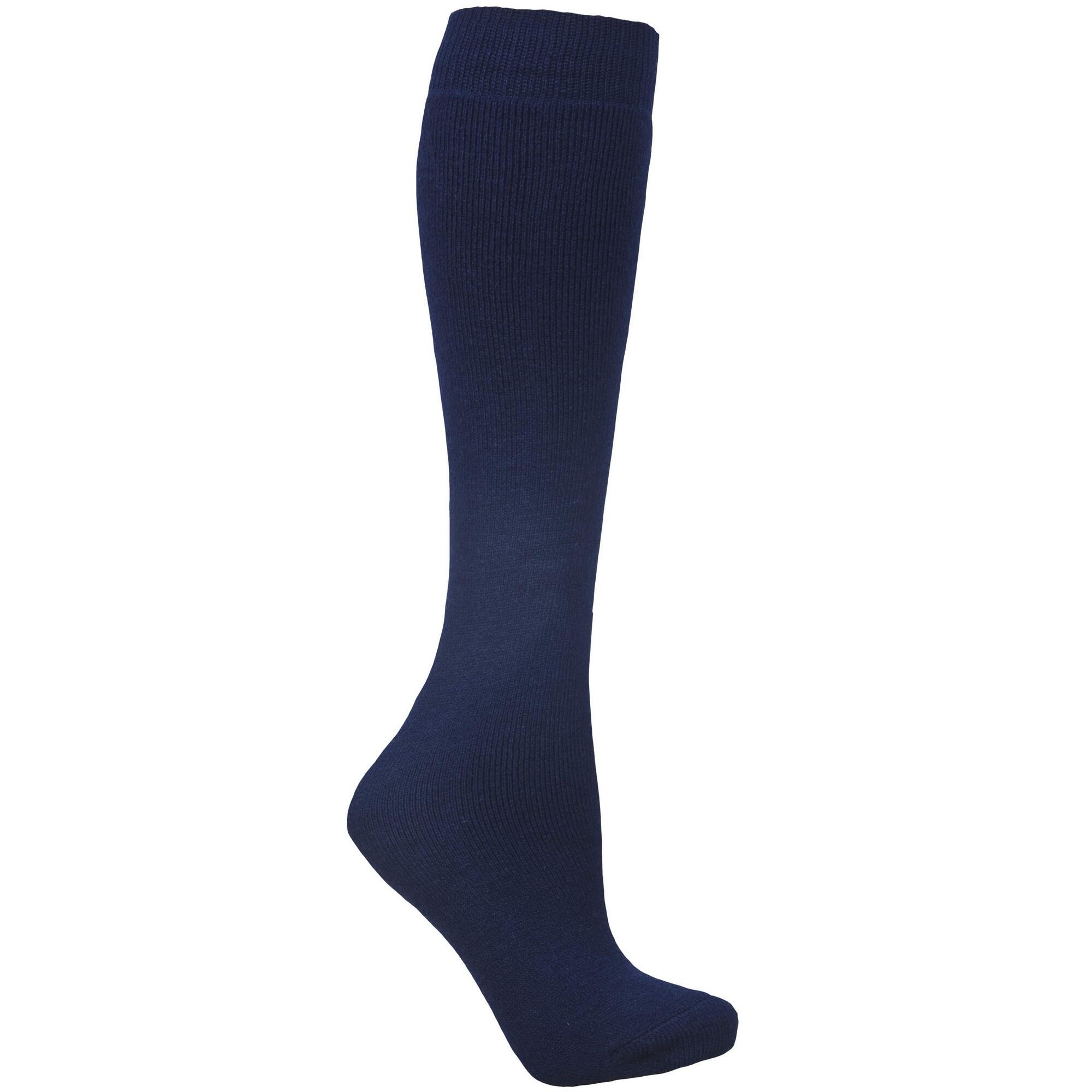 TRESPASS Adults Unisex Tubular Luxury Wool Blend Ski Tube Socks (Navy Blue)