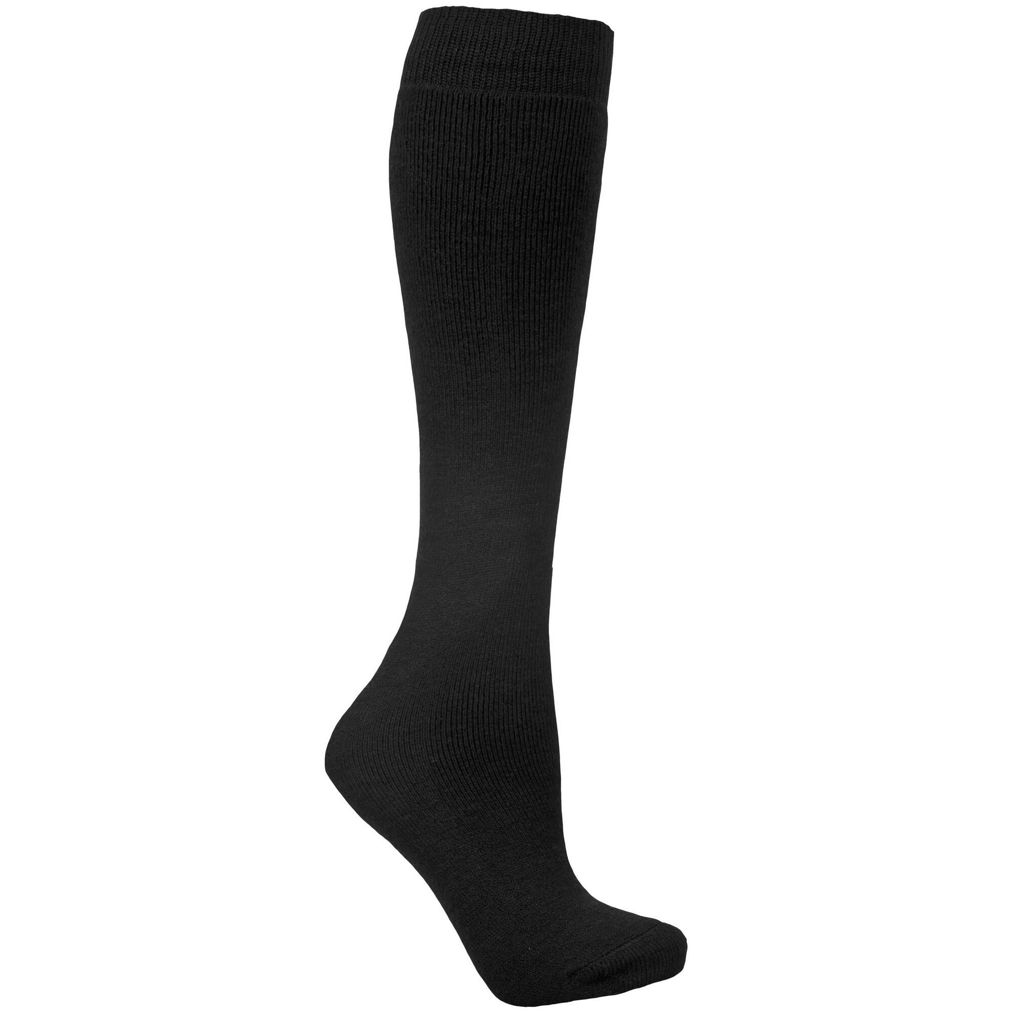 TRESPASS Adults Unisex Tubular Luxury Wool Blend Ski Tube Socks (Black)