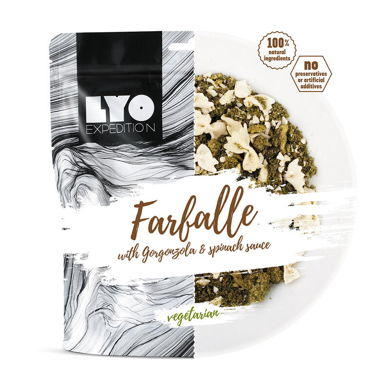 Posiłek liofilizowany Lyofood Makaron Farfalle szpinakowo-serowe 126 g