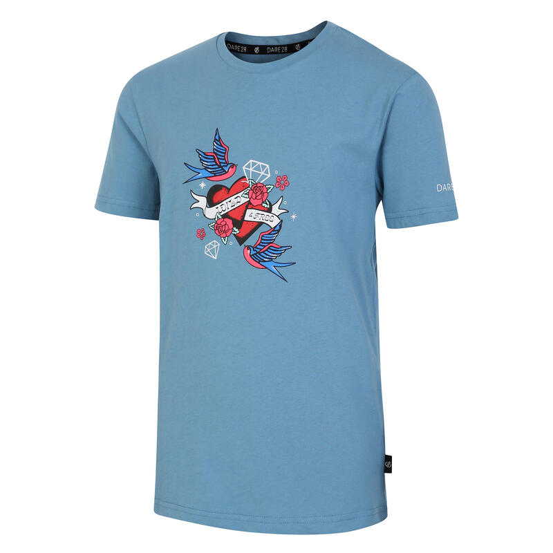 Kinderen Trailblazer II Hart Tshirt (Niagara Blauw)