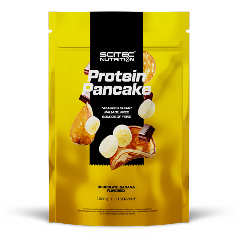 Scitec Nutrition - Préparation Protéinée - Protein Pancake - Chocolat Banane 1036g - Pancake Protéiné - Taille Unique - Decathlon