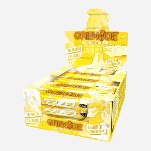 GRENADE Grenade Protein Bar (12x60g) Lemon Cheesecake - Repen - Eiwit Repen