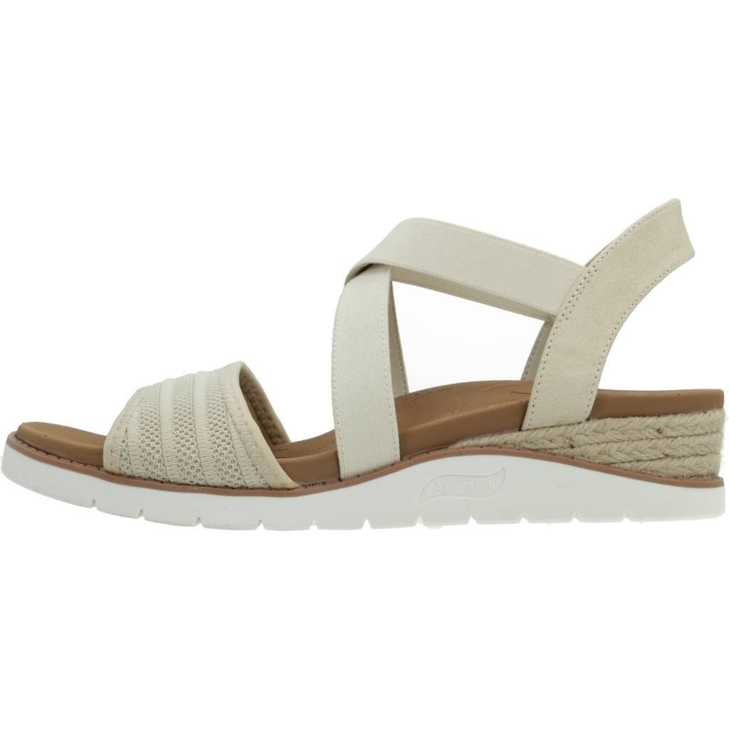 Sandalias Mujer Skechers Arch Fit Beach Kiss Beis 2/5