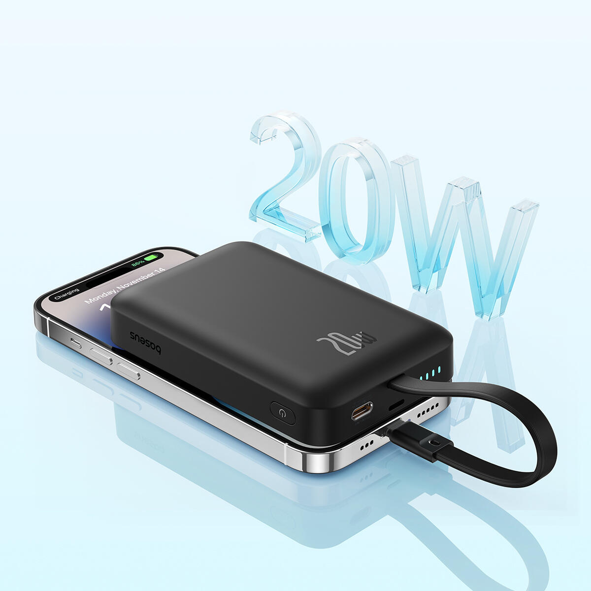 Powerbank Baseus MagSafe 10000mAh 20W 2/7