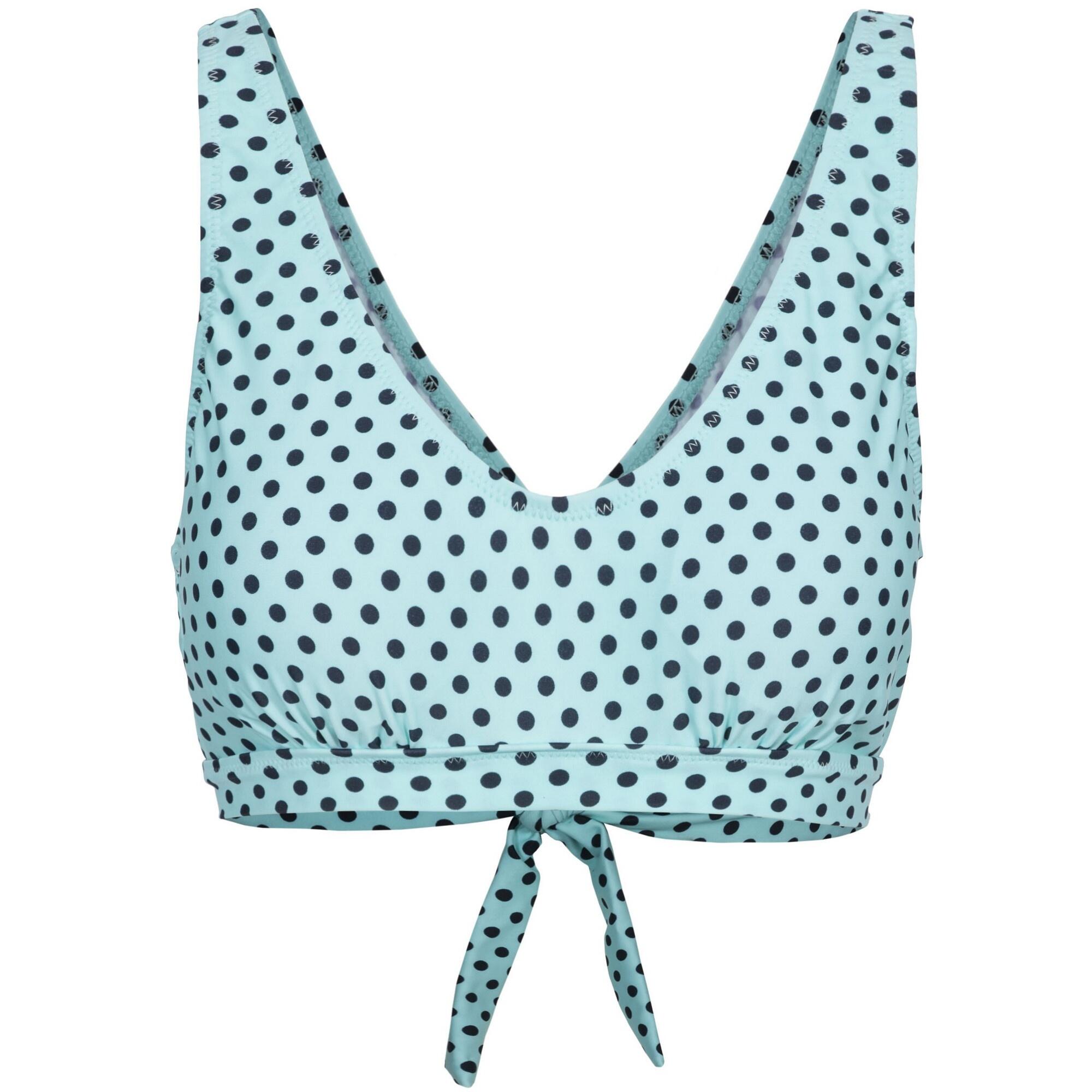 Women's NATALIA swimsuit top (Light blue/dark blue)