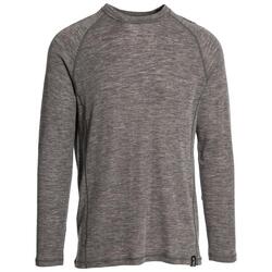 Camiseta Interior Deportiva Wexler DLX de Lana de Merino para Hombre Gris Oscuro