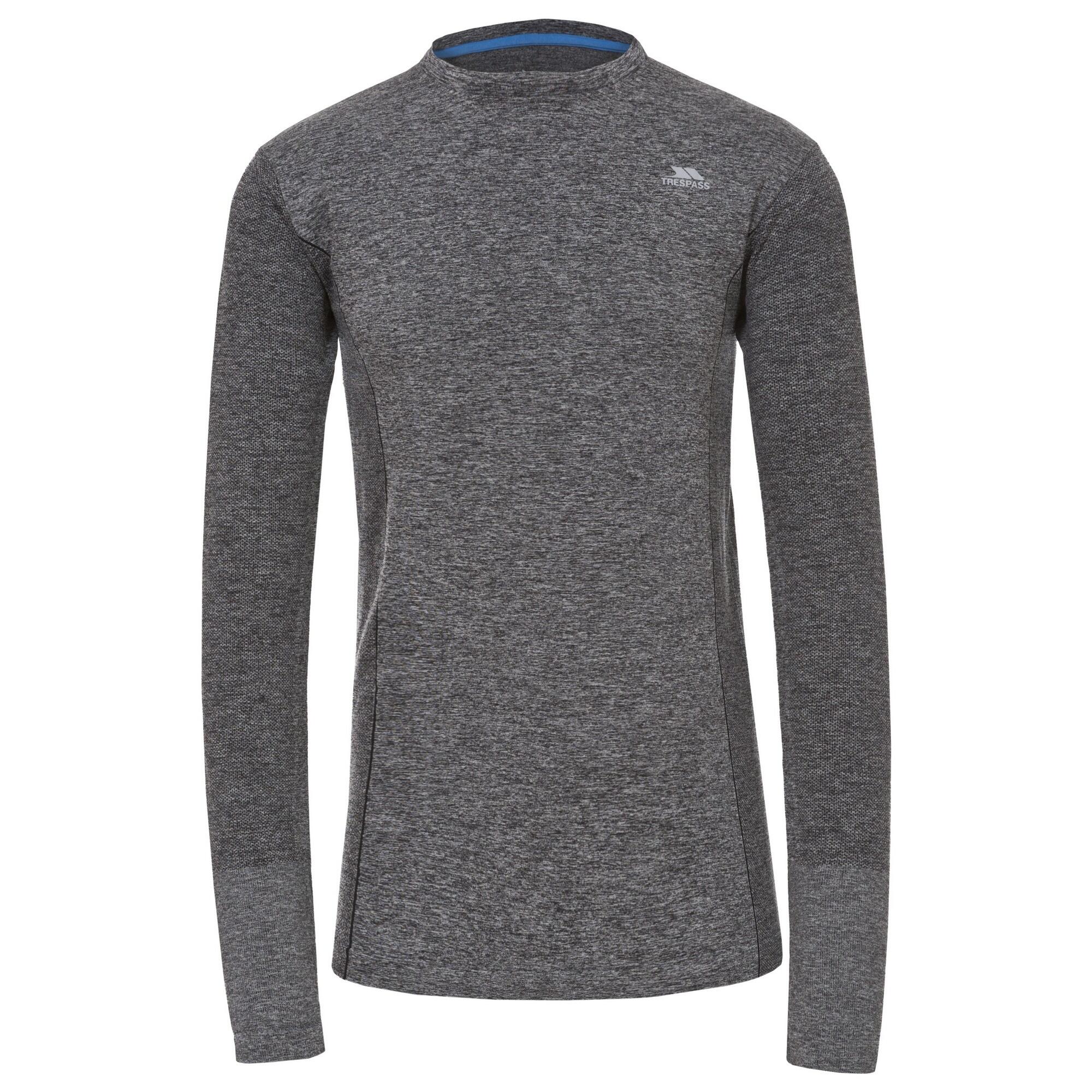 TRESPASS Heren Timo Lange Mouwen Sport Shirt (Grijs)