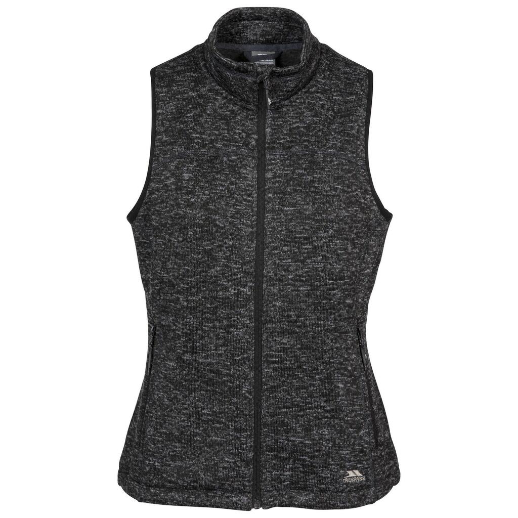 Womens/Ladies Mildred Fleece Gilet (Black Marl)