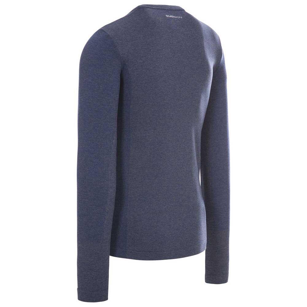 Timo Langarm Active Top Herren Marineblau meliert 2/5