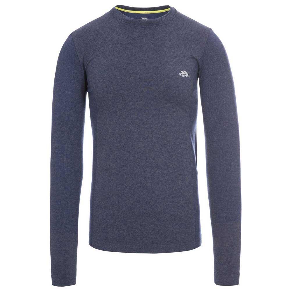 Mens Timo Long Sleeve Active Top (Navy Marl)