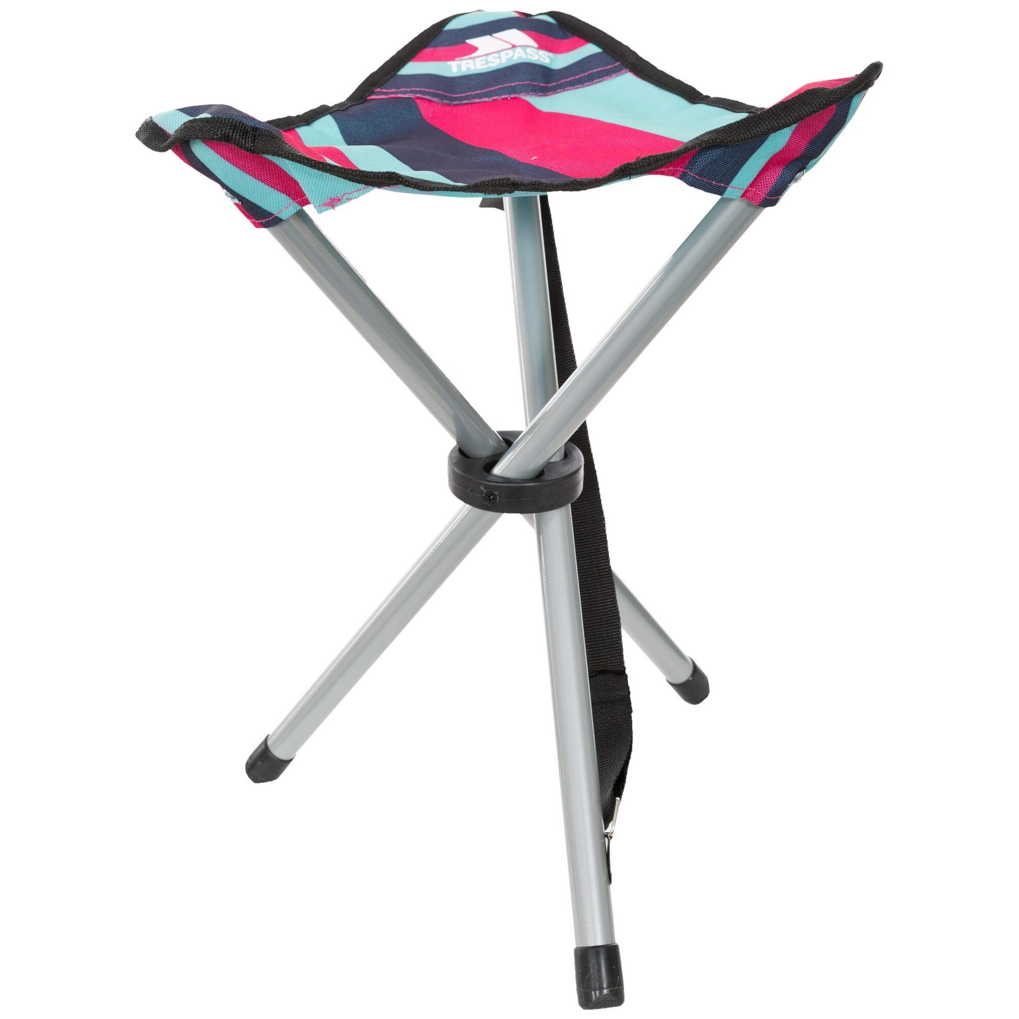 RITCHIE camping stool (Light blue/dark pink)