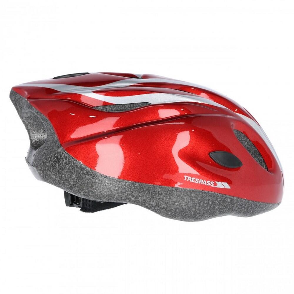 Casco Da Bici Bambini Trespass Tanky Rosso Metallico 4/5