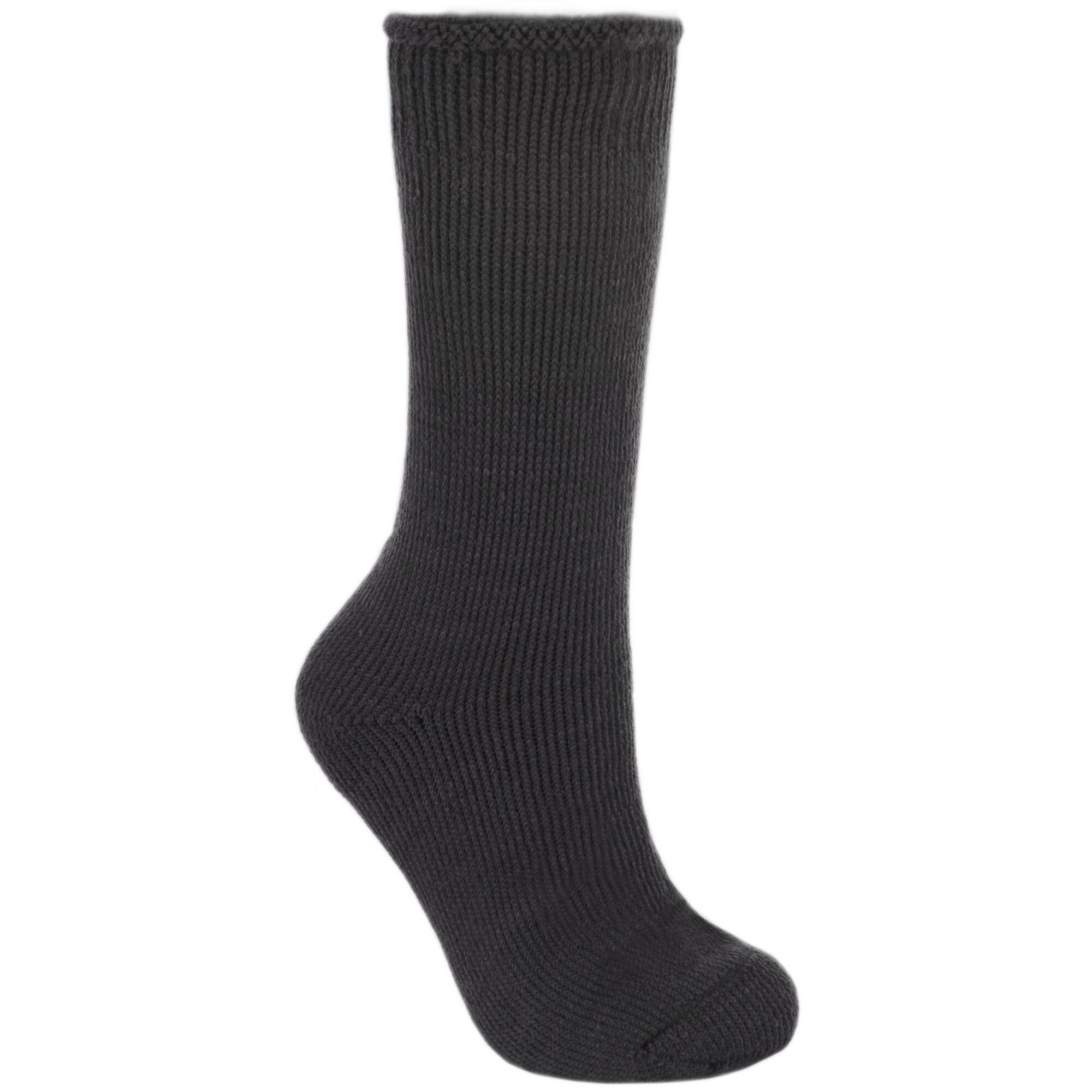 TRESPASS Mens Togged Thermal Ski Socks (Black)