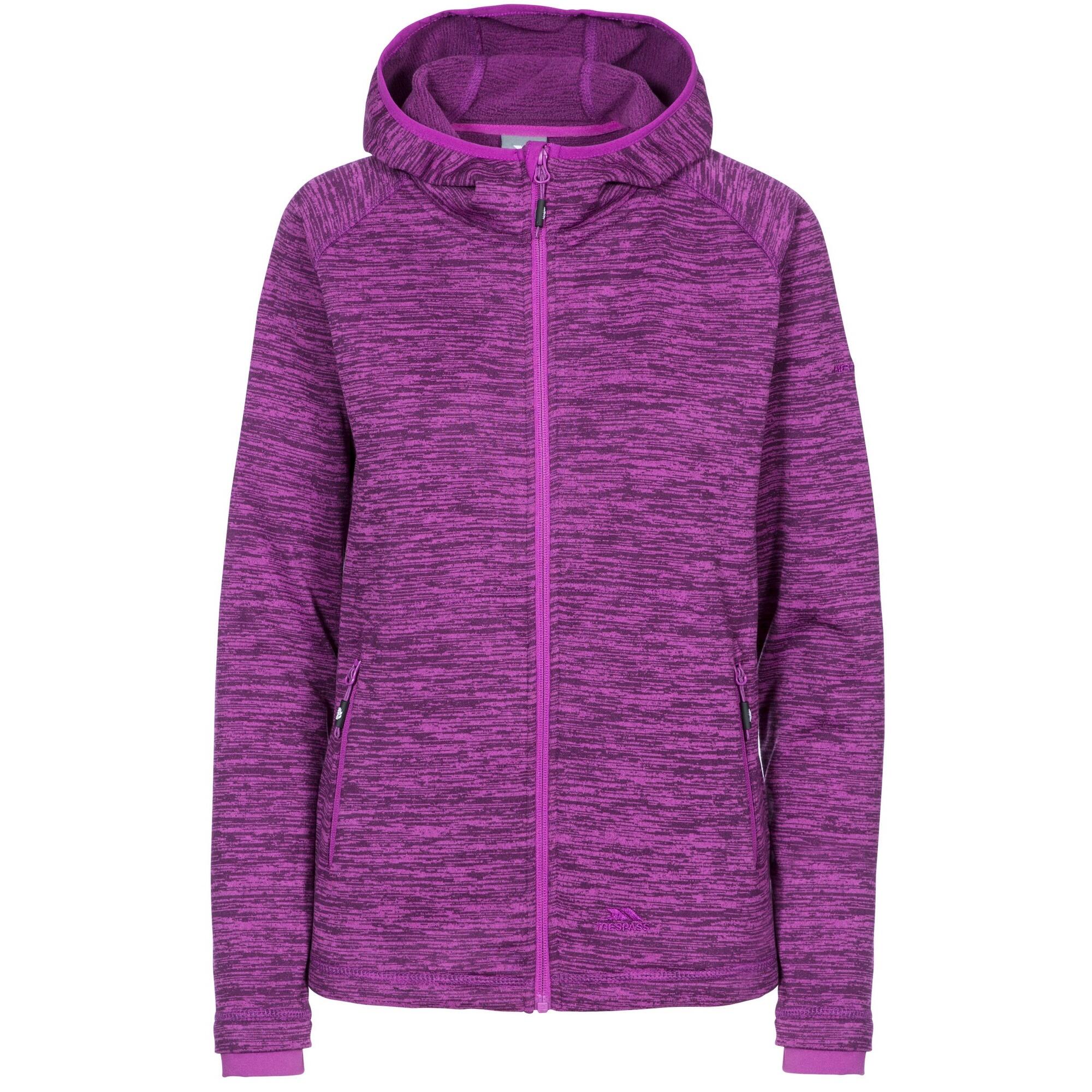 TRESPASS Womens/Ladies Riverstone Fleece Jacket (Purple Orchid Marl)
