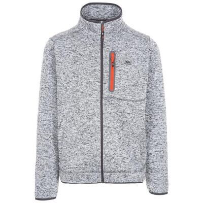 Giacca In Pile Uomo Trespass Bingham Grigio Scuro Screziato