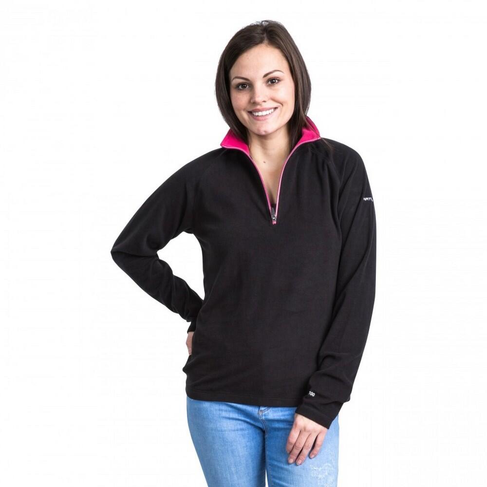 Womens/Ladies Skylar Fleece Top (Black)