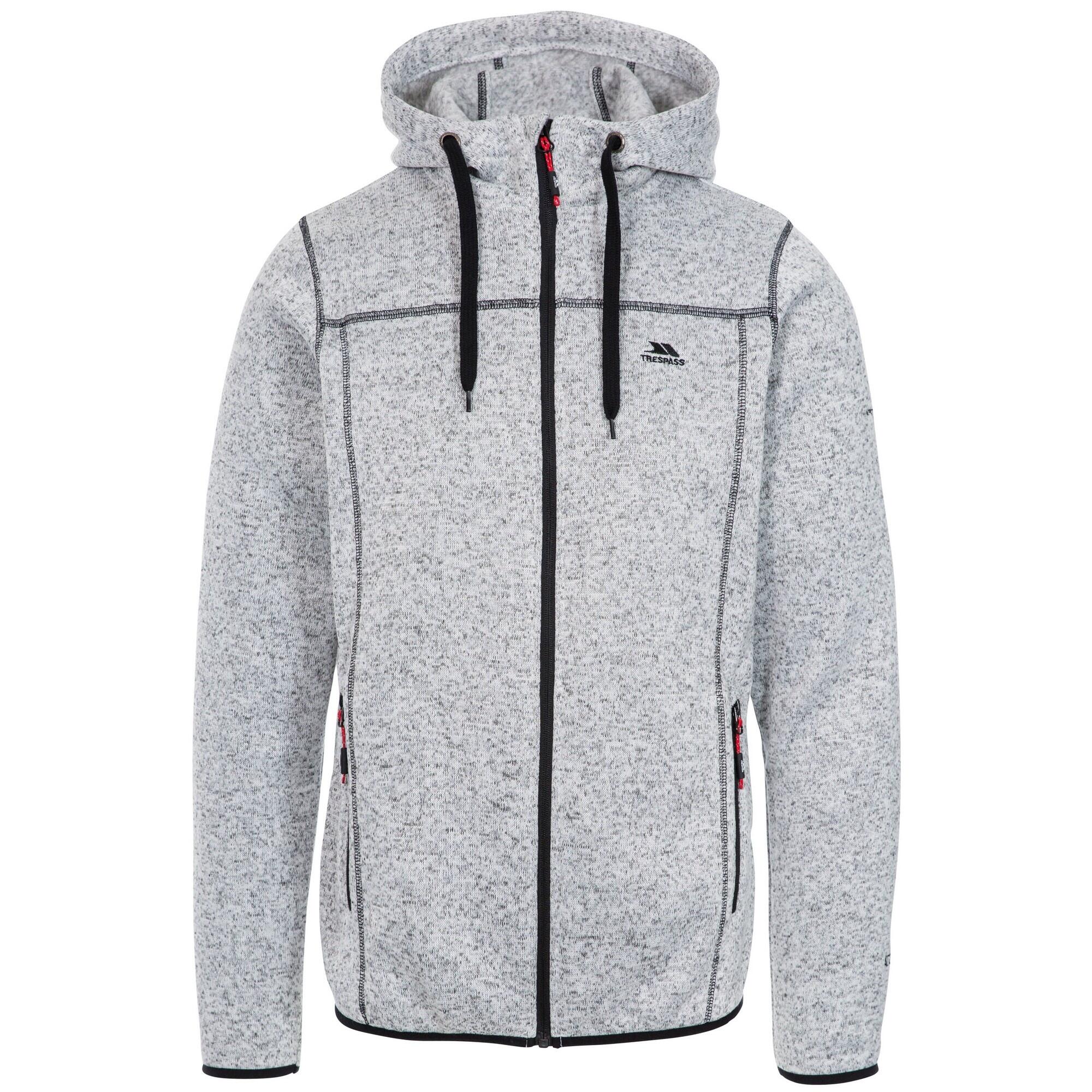 TRESPASS Heren Odeno Fleece Jas (Grijs)