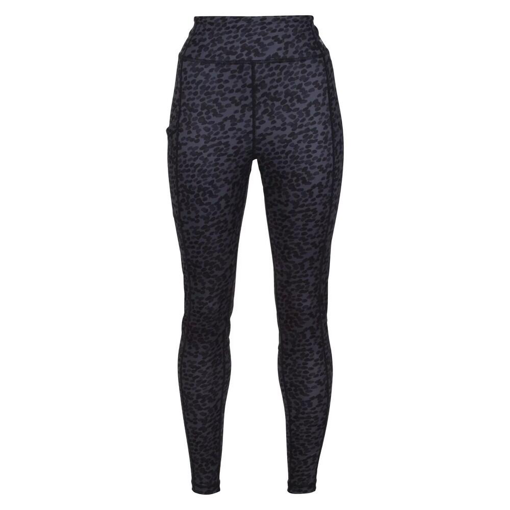 Womens/Ladies Holeen II Spotted Leggings (Seal Grey) 1/4