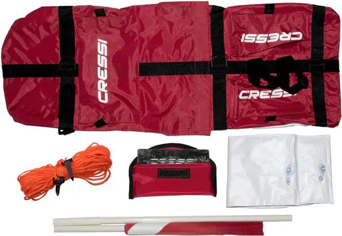Bouée di segnalazione Cressi Spyder Rossa 5/5