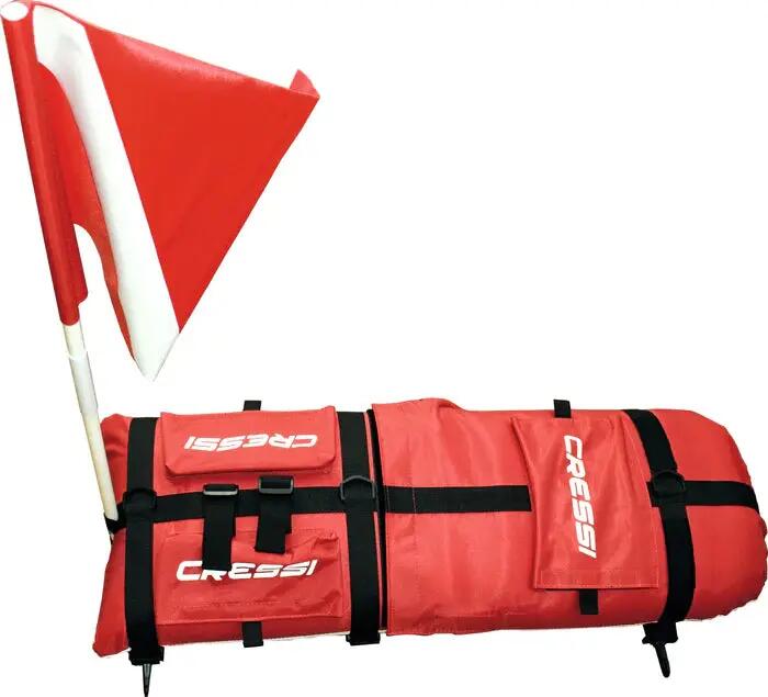Bouée di segnalazione Cressi Spyder Rossa 4/5