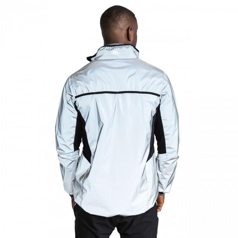 Chaqueta reflectante modelo Zig para hombre Plata Reflectante