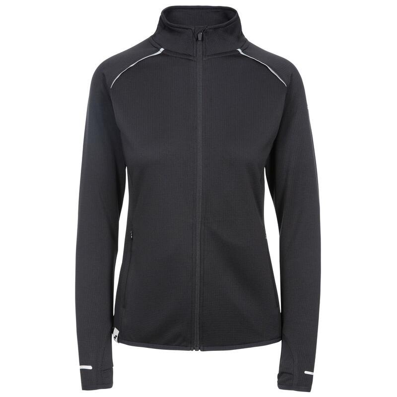 Trainingsjacke Evie langärmlig Damen Schwarz