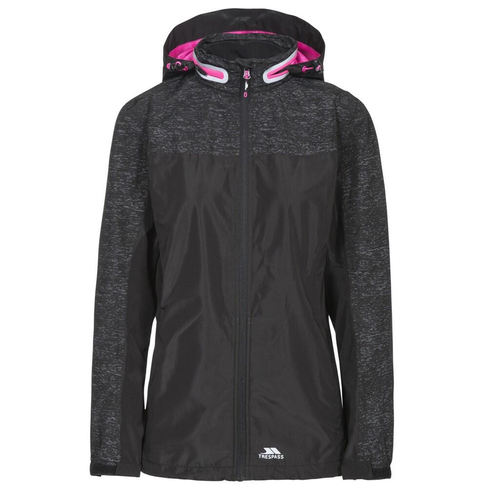 TRESPASS Womens/Ladies Attraction Jacket (Reflective Print Black)