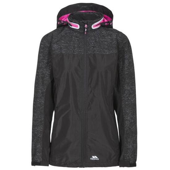 Jacke Attraction Damen Schwarz/Reflektierender Druck
