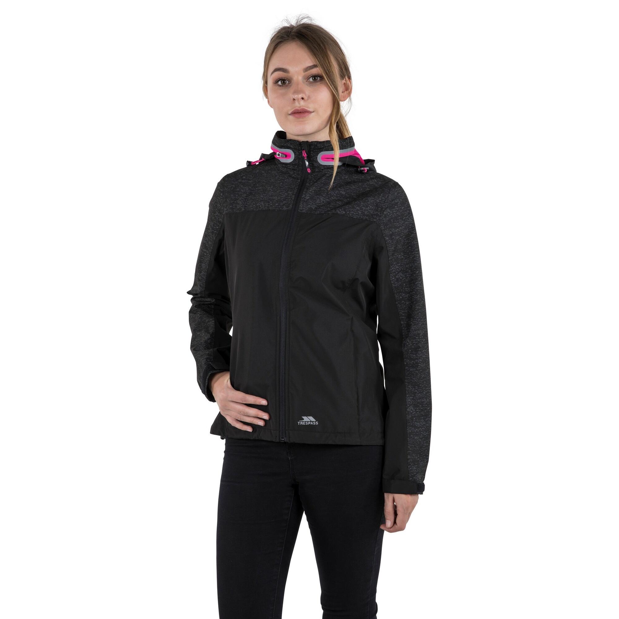 Jacke Attraction Damen Schwarz/Reflektierender Druck 3/5