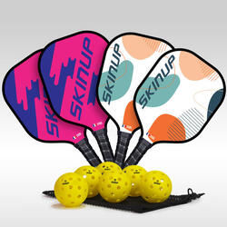 Kit Pickleball : 4 raquettes Kids+ avec 6 balles