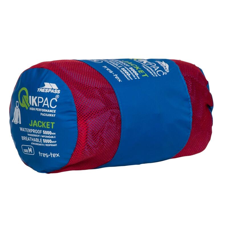 Coupevent Pliable QIKPAC Unisexe (Bleu/rouge)