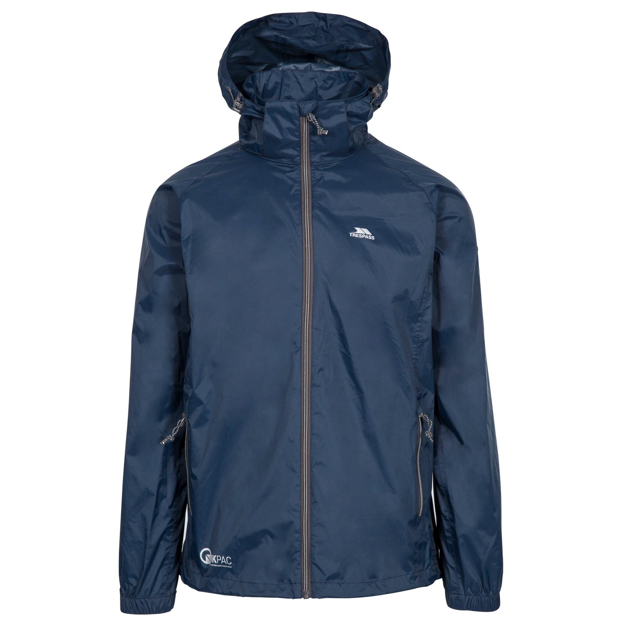 QIKPAC Unisex folding windbreaker (Navy blue/dark gray)