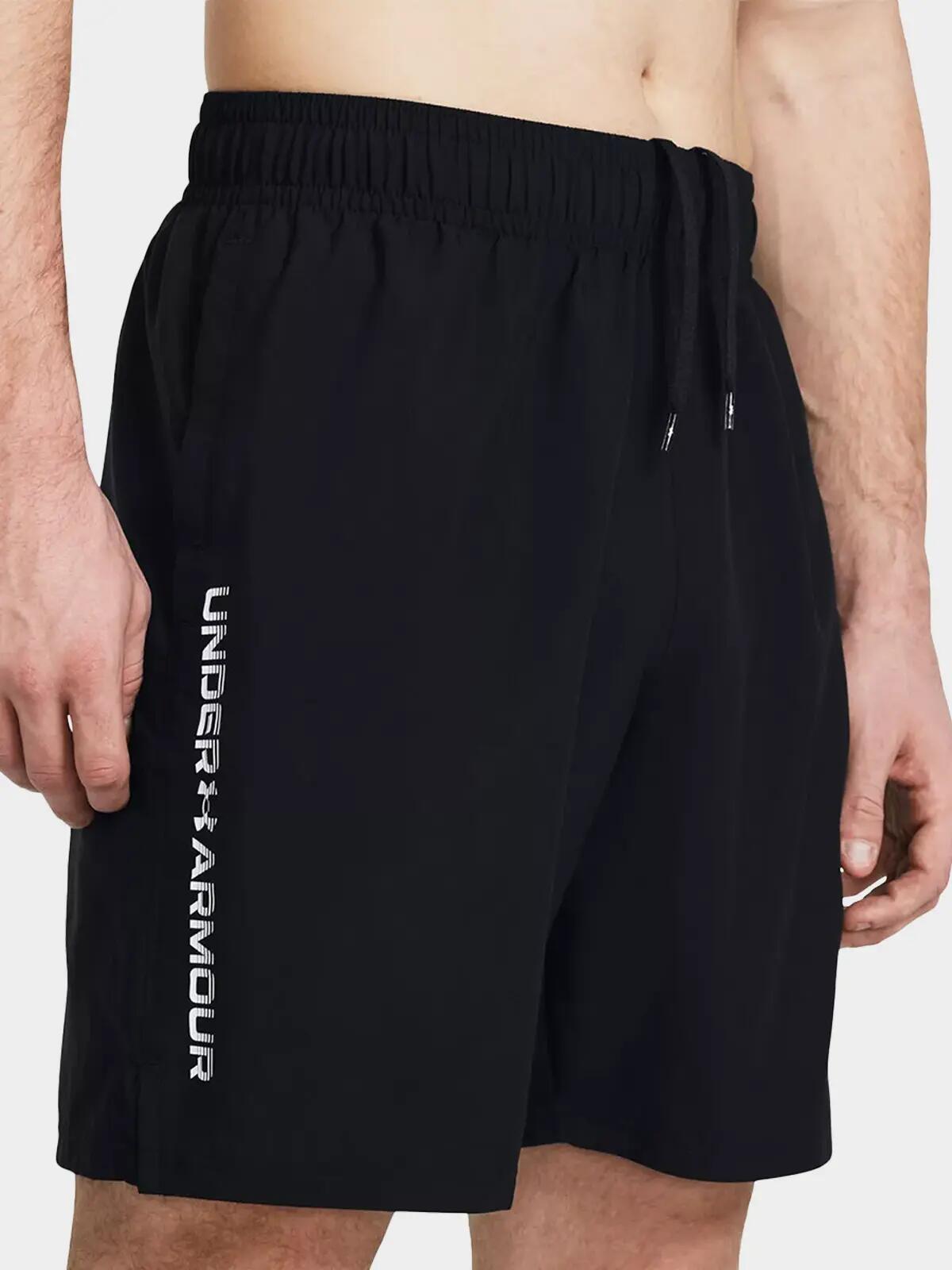 Short UA Woven Noir Wordmark Under Armour Homme 6/6