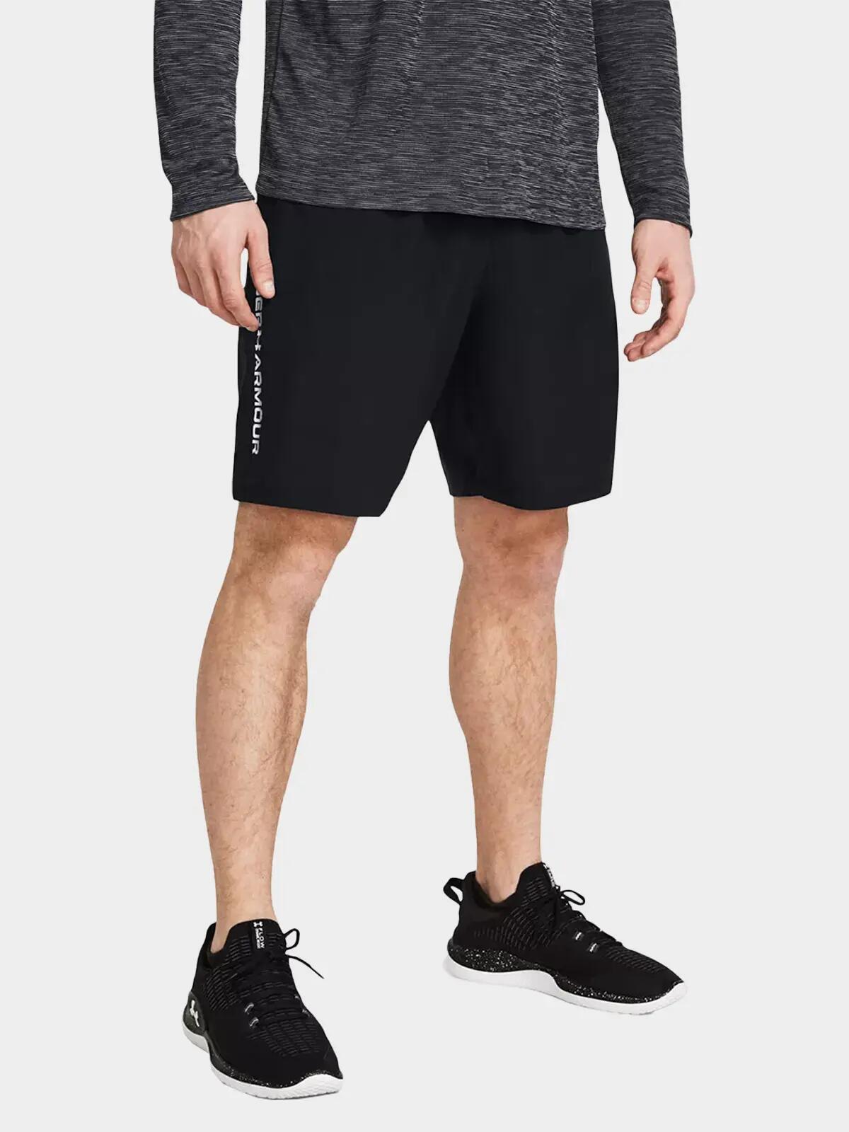 Short UA Woven Noir Wordmark Under Armour Homme 5/6