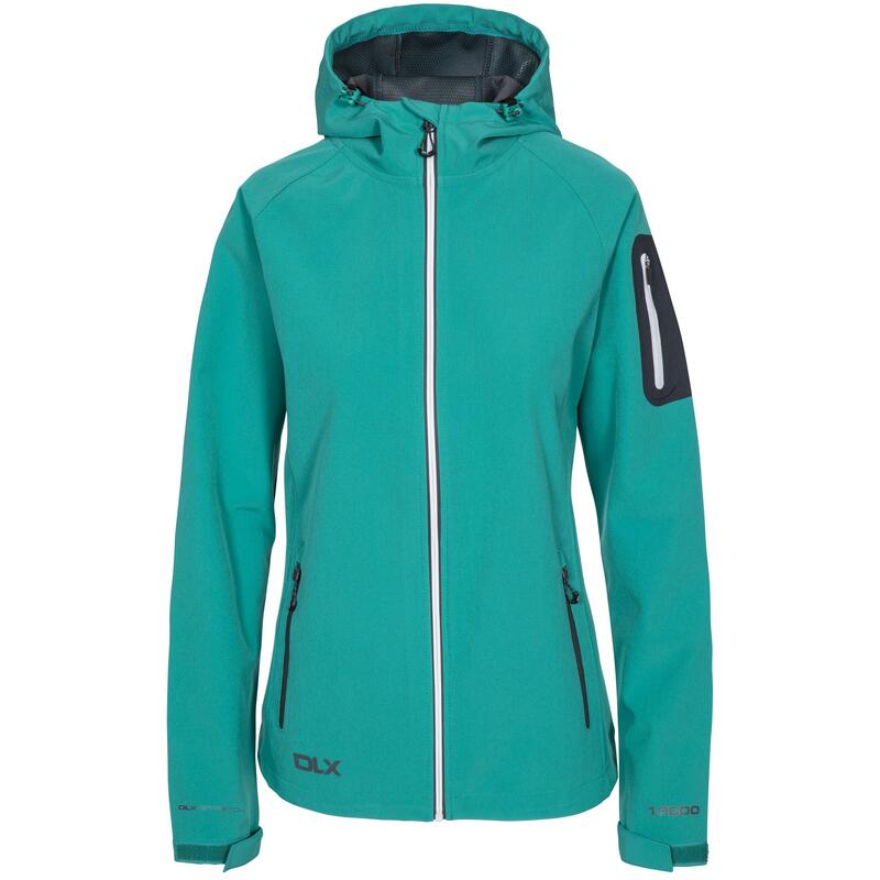 Softshelljacke Landry wasserdicht Damen Meeresgrün