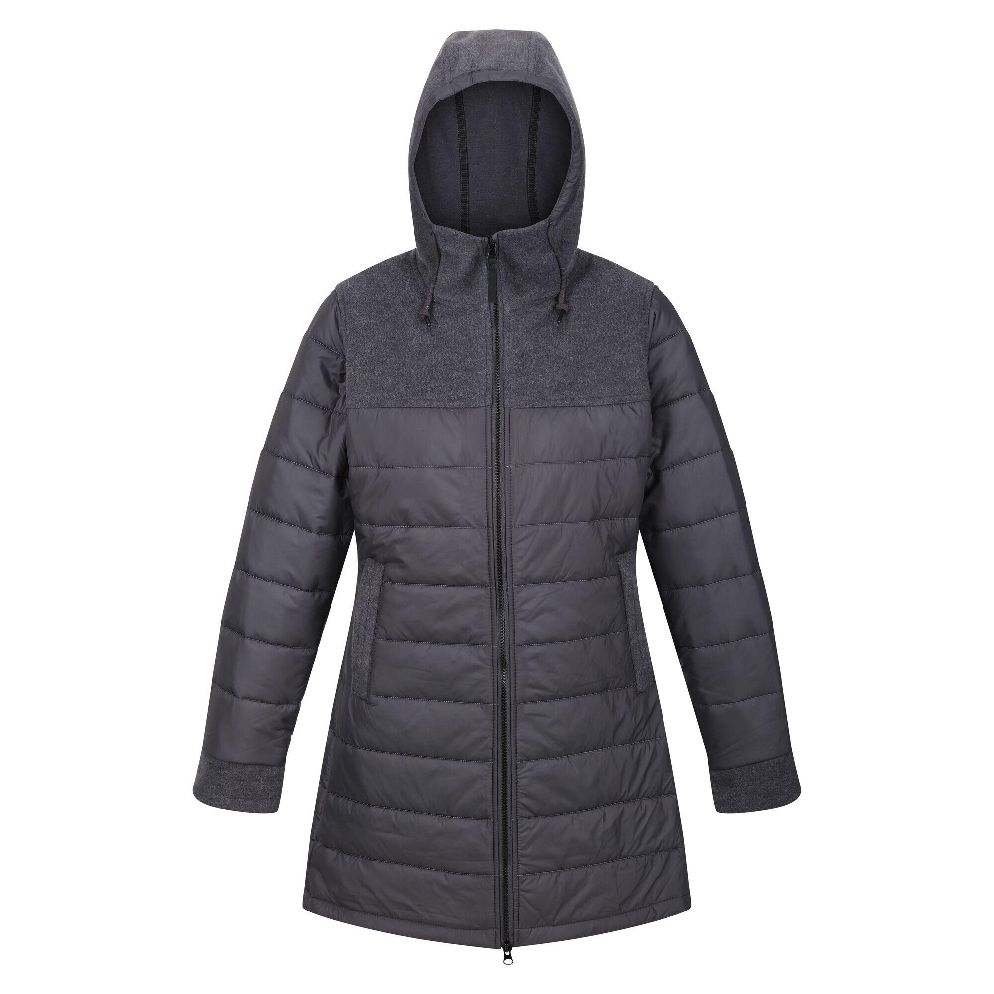 Womens/Ladies Melanite Baffled Padded Jacket (Seal Grey) 1/5