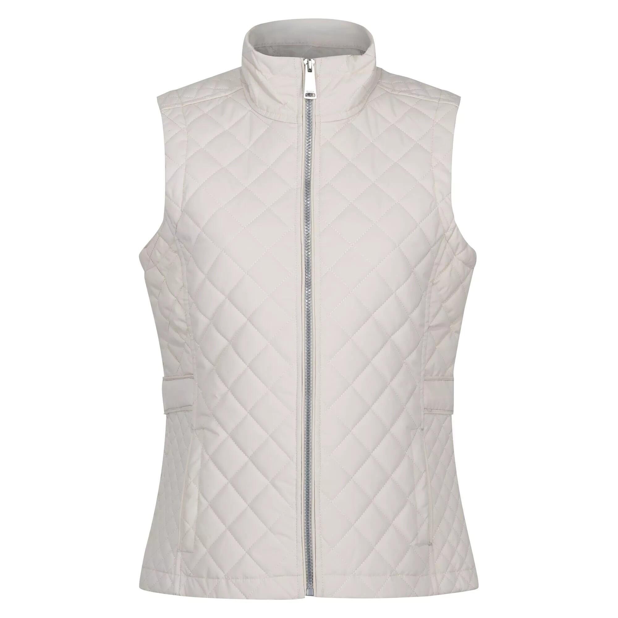 REGATTA Womens/Ladies Charleigh Dotted Padded Body Warmer (Light Vanilla)