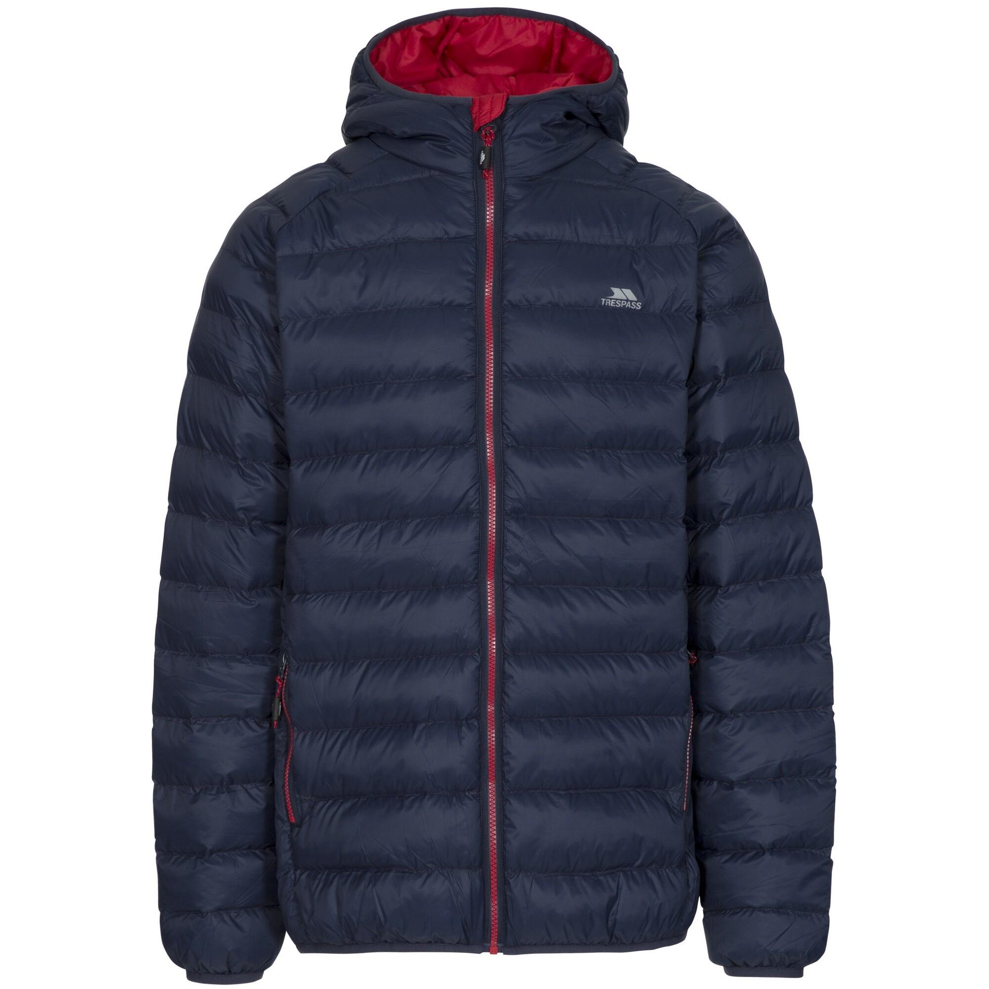 BOSTEN Men's Down Jacket (Navy Blue)