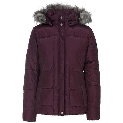 Steppjacke Nanette, Kapuze mit Kunstfellbesatz Damen Feige
