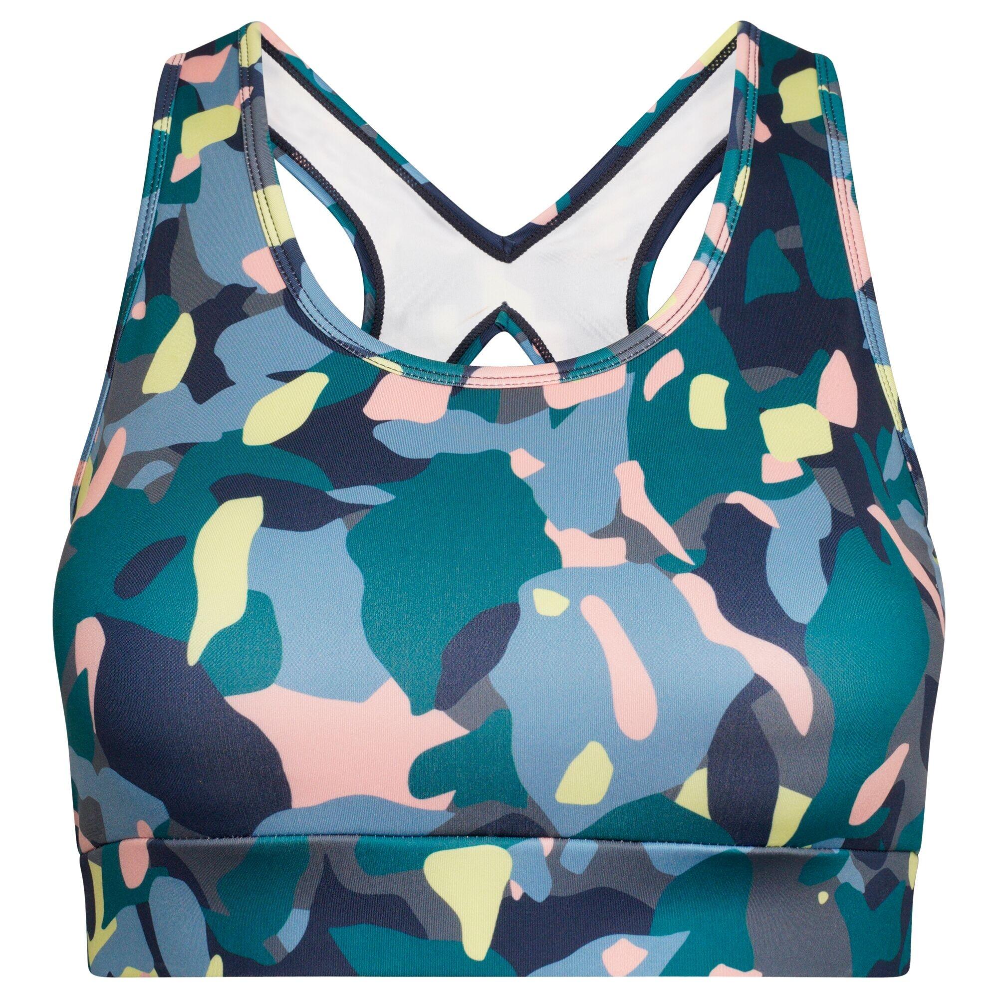 DARE 2B Womens/Ladies Fleur East Edit Swift Sports Bra (Fortune Green)