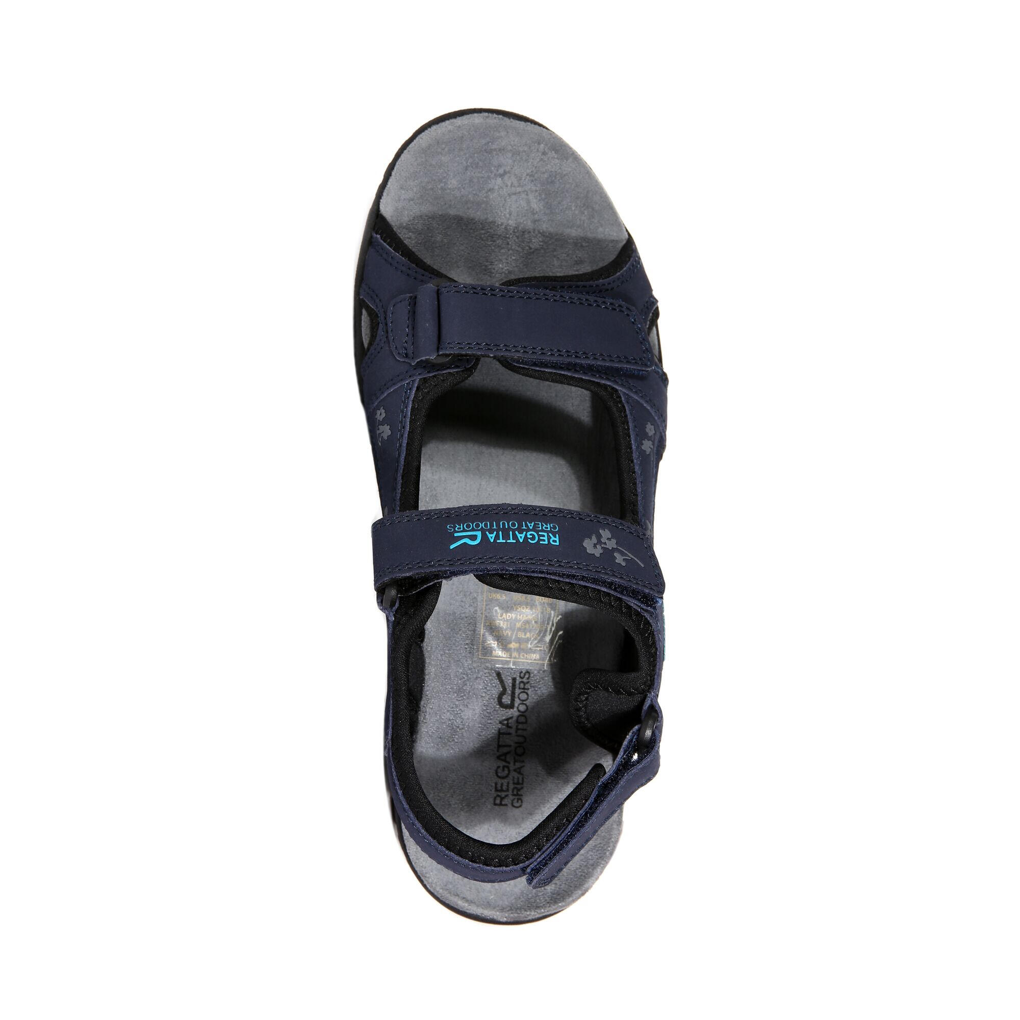 Womens/Ladies Haris Sandals (Navy/Black) 4/5