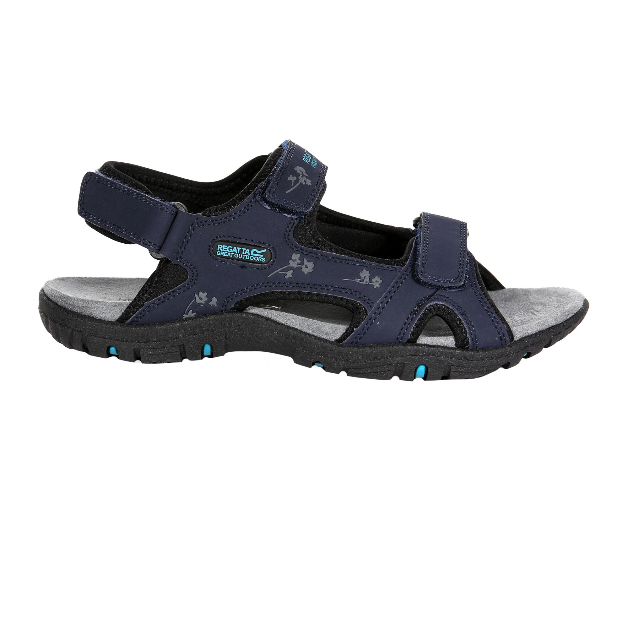 HARIS Women's Sandals (Navy blue/black)