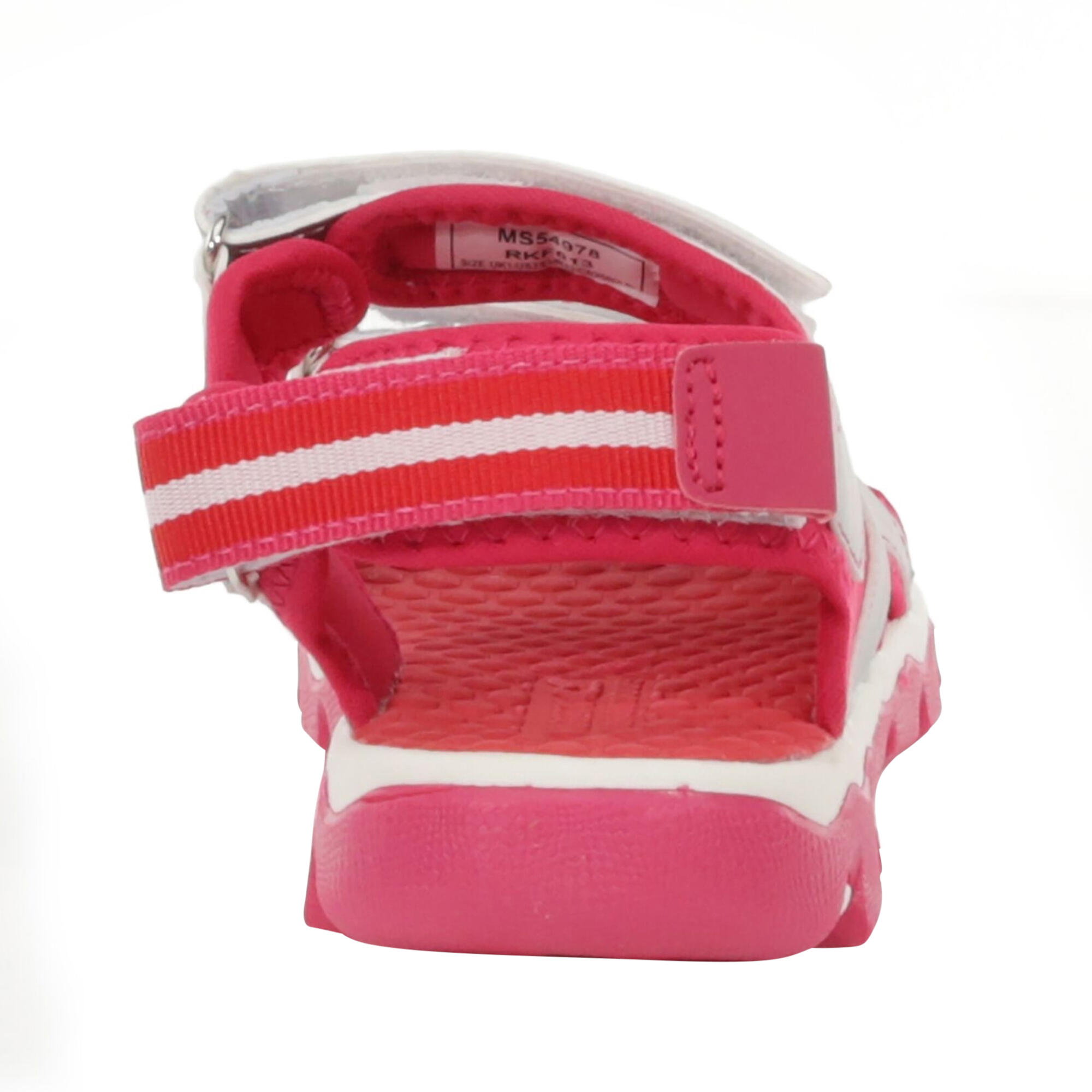 Childrens/Kids Kota Drift Sandals (Silver/Duchess Pink) 2/5