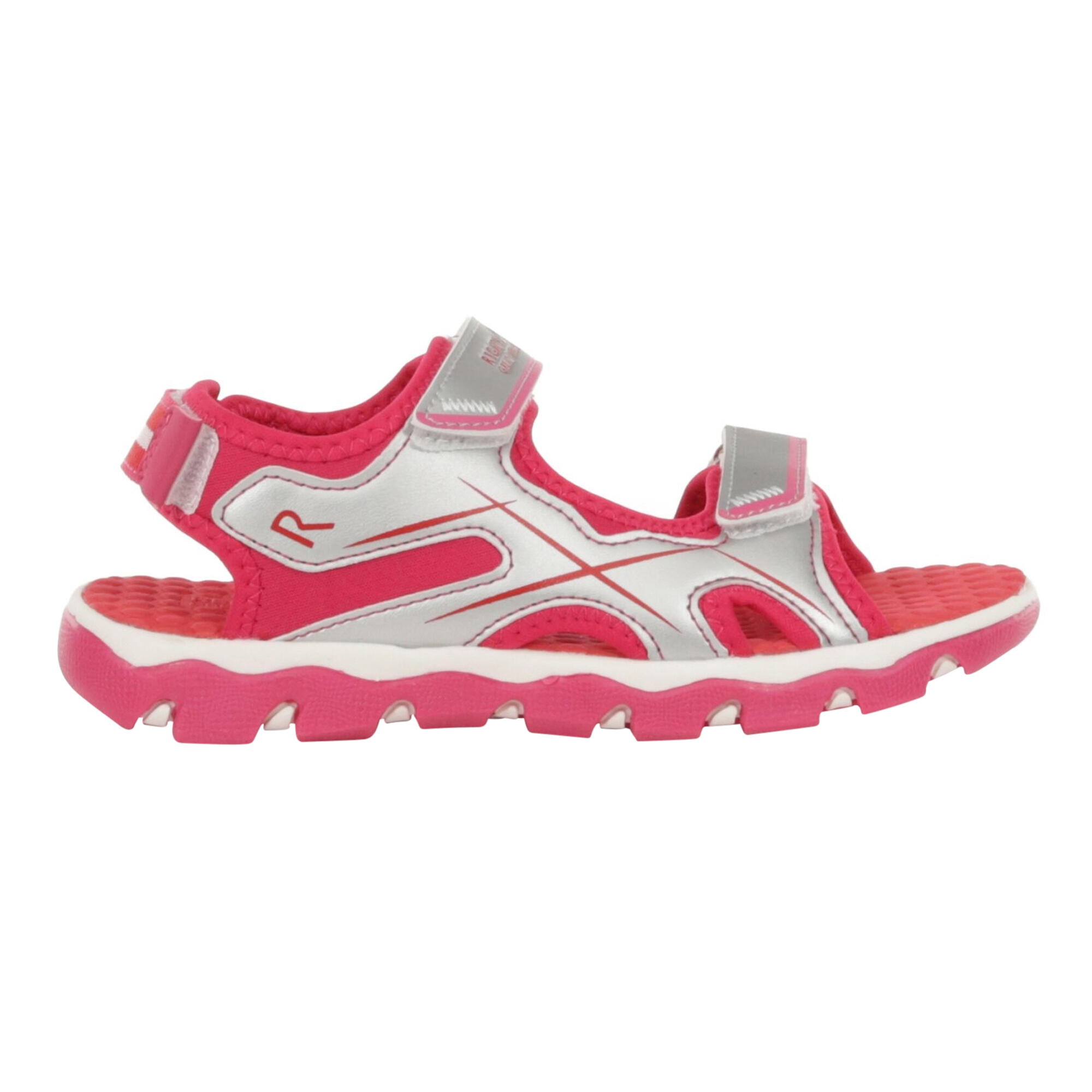 REGATTA Childrens/Kids Kota Drift Sandals (Silver/Duchess Pink)
