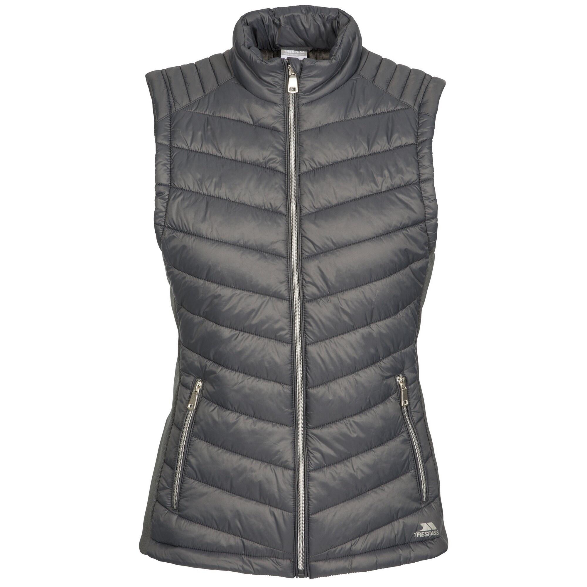 TRESPASS Mulheres/Ladias Elanora Gilet Padded Carbono