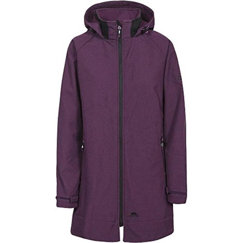 SoftshellJacke Maeve Damen Dunkelviolett meliert