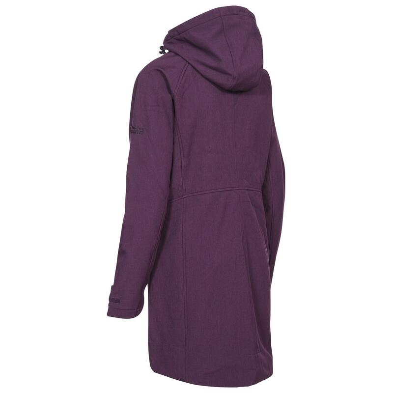 SoftshellJacke Maeve Damen Dunkelviolett meliert