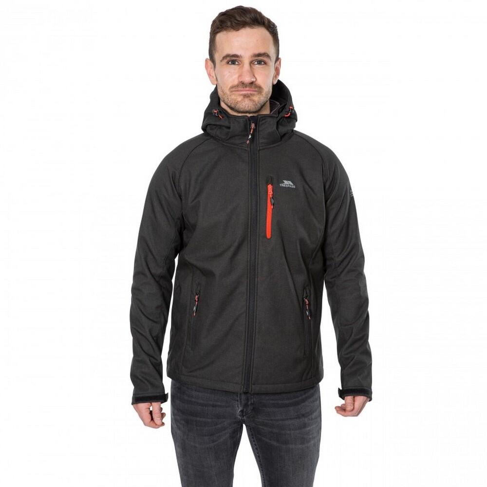 Softshelljacke Desmond TP75 Herren Schwarz 3/4