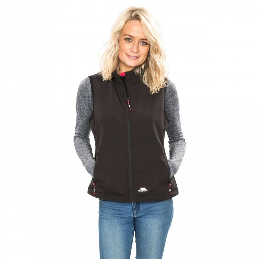 NORMA Women's Sleeveless Softshell Jacket (Black)