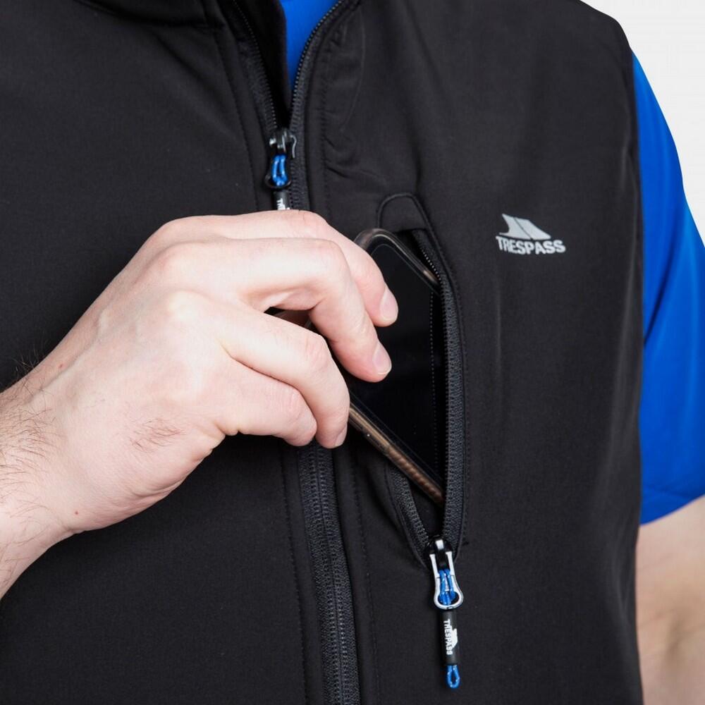 Heren Vassus Softshell Bodywarmer (Zwart) 6/7